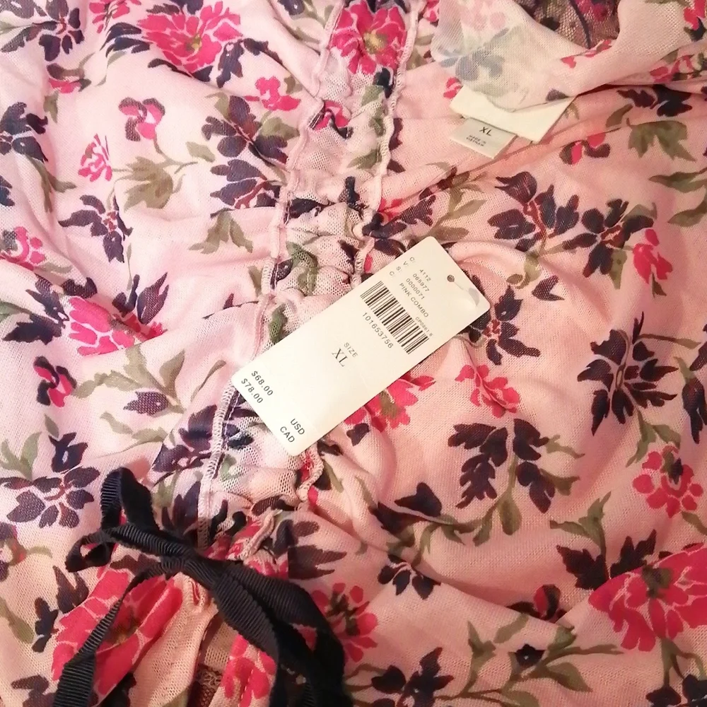 NWT Anthropologie Maeve Sleeveless Floral Pink Blouse Top XL, 2025 Collection - Picture 4 of 8